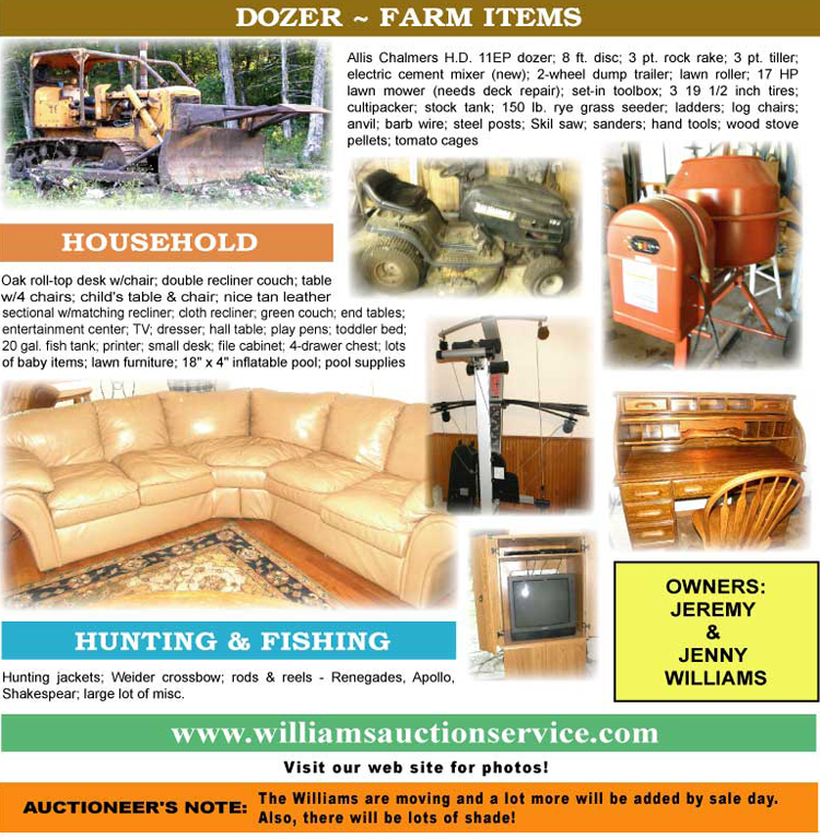 Auction July 18 Saturday