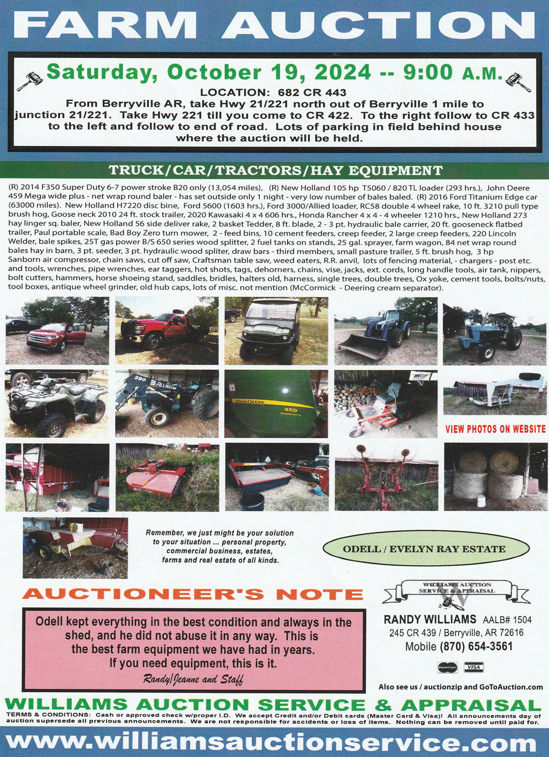 October 19 2024 Public Auction