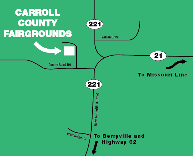 Carroll COunty Fair Grounds Map